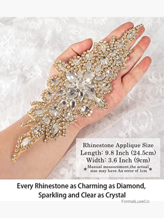 5 Pack Wedding Belts Rhinestone Crystal Sash Handmade Dress Belt main image 6